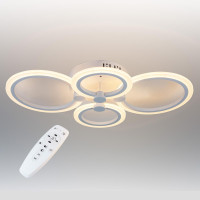 Потолочная LED люстра, светильник светодиодный белый Sunlight 6326/2+2