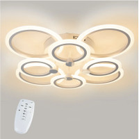 Потолочная LED люстра, светильник светодиодный белый Sunlight 6326/4+4
